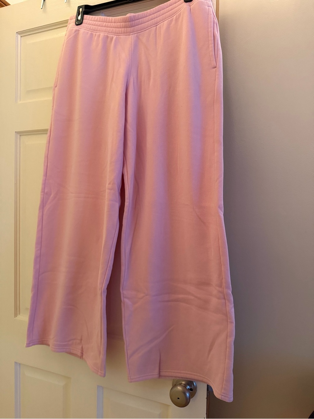 Hollister Light Pink Wide-Leg Knit Pants